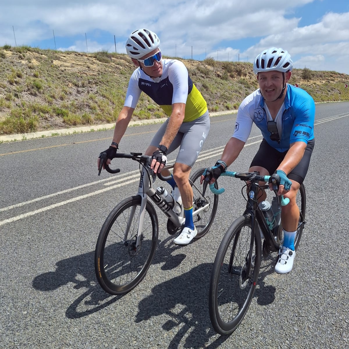 riders enjoying cycling on tour