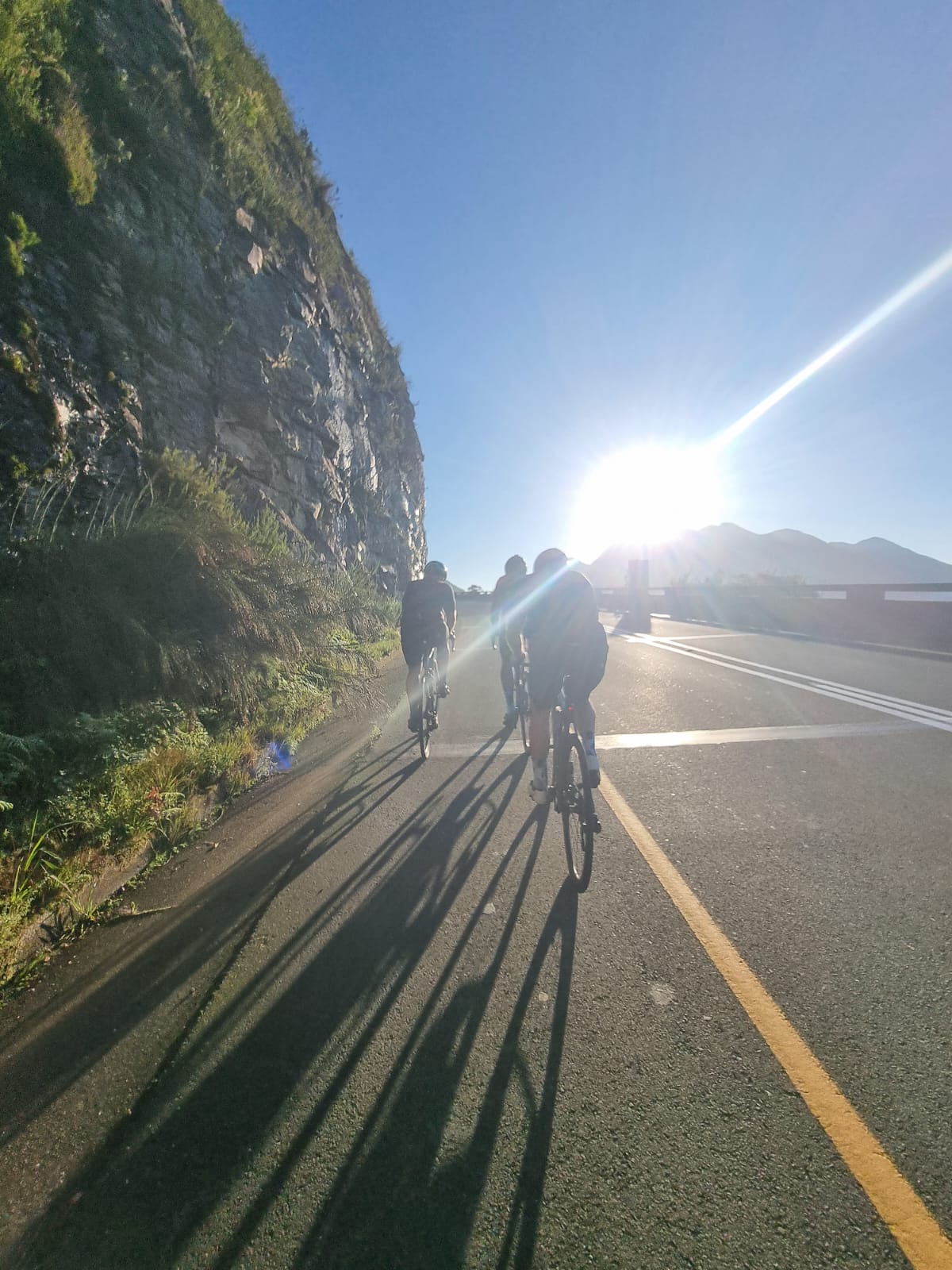 cycling up outeniqua 