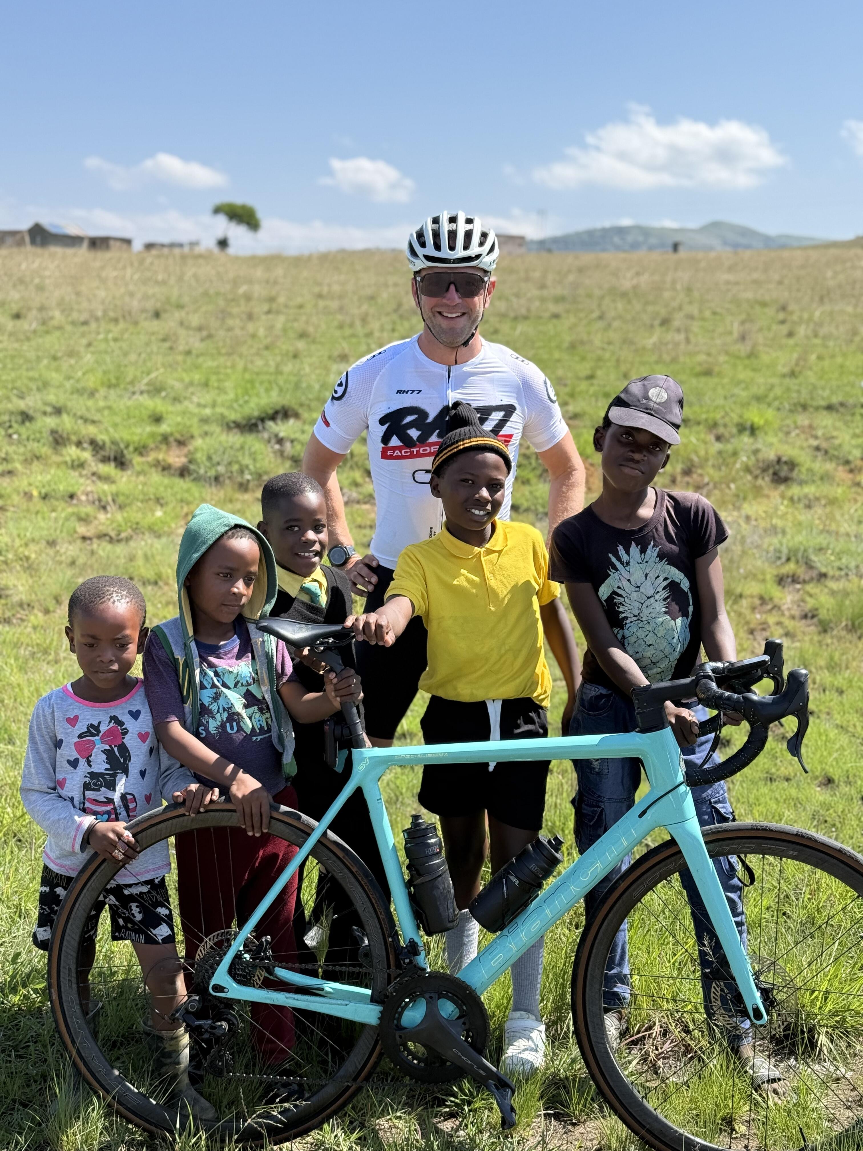 fun with the locals on cycle tour