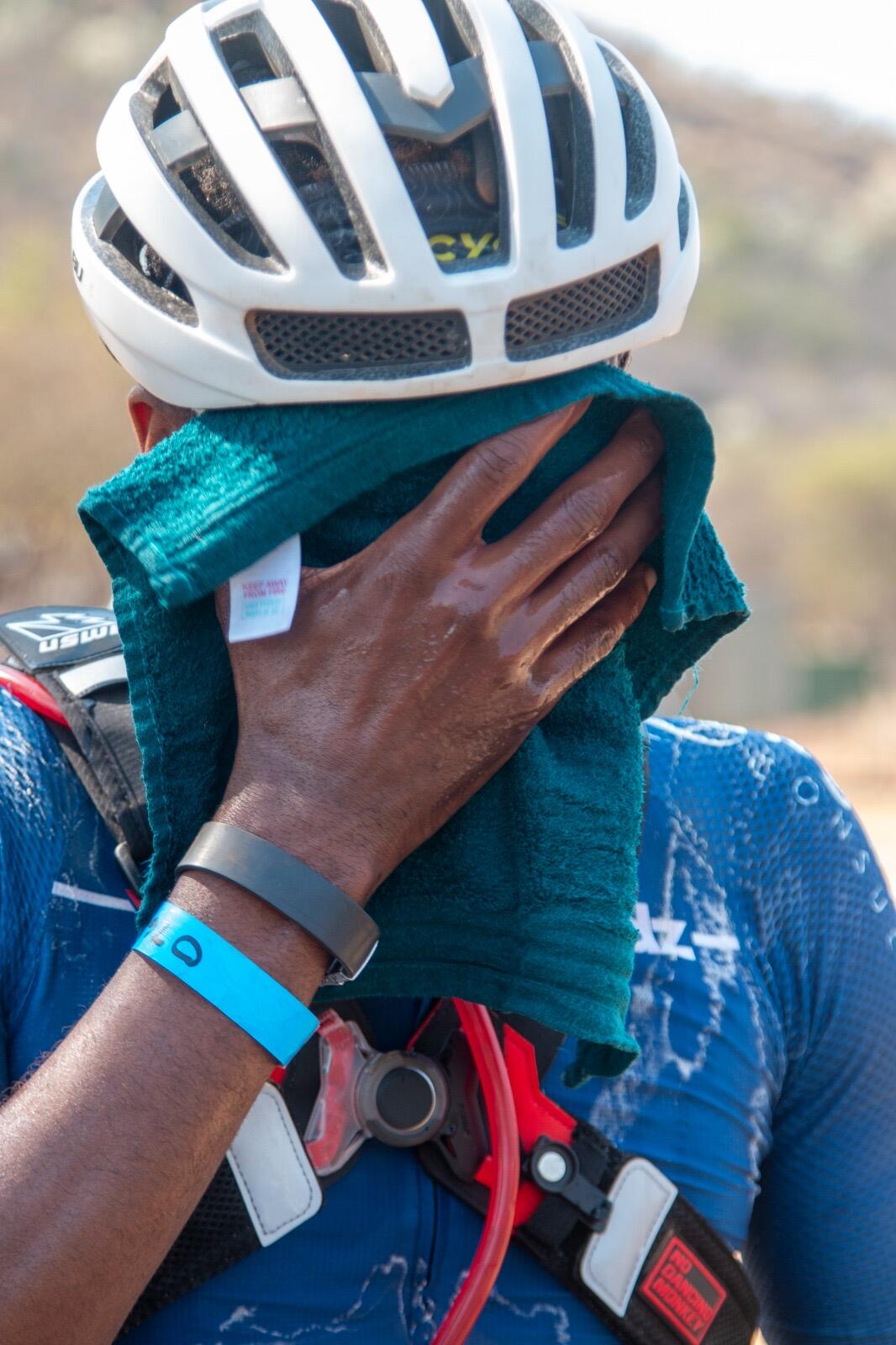 fresh towel at the finish line